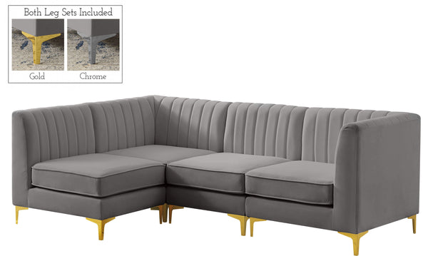 Meridian Furniture - Alina - 4 Pc. Sectional - 5th Avenue Furniture