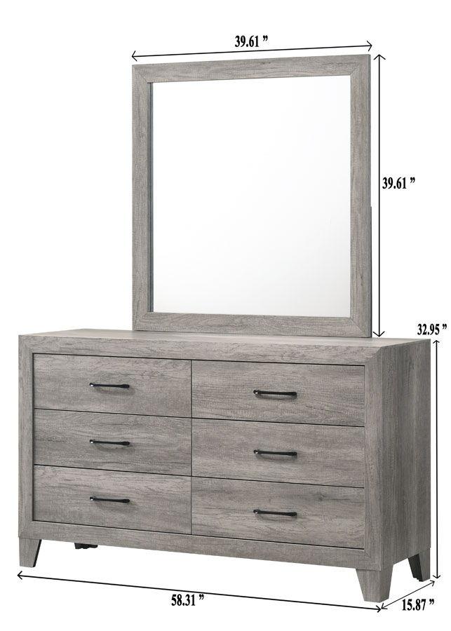 Crown Mark - Hopkins - Dresser, Mirror - 5th Avenue Furniture