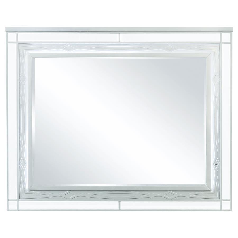 CoasterEssence - Gunnison - Dresser Mirror With Led Lighting - Silver Metallic - 5th Avenue Furniture