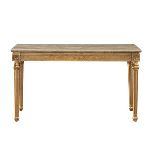 ACME - Daesha - Accent Table - Marble & Antique Gold - 5th Avenue Furniture