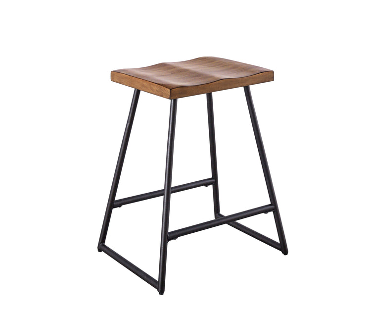 Steve Silver Furniture - Landon - Counter Stool (Set of 2) - Light Brown - 5th Avenue Furniture