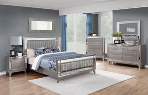 CoasterEssence - Leighton - Kids & Teens Panel Bed with Mirrored Accents - 5th Avenue Furniture