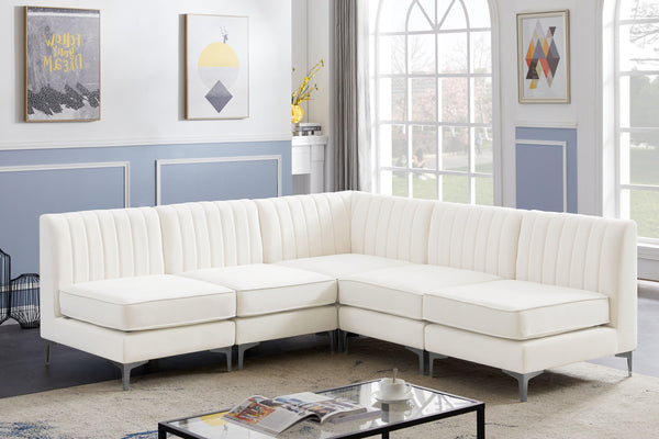 Meridian Furniture - Alina - 5 Pc. Sectional - 5th Avenue Furniture