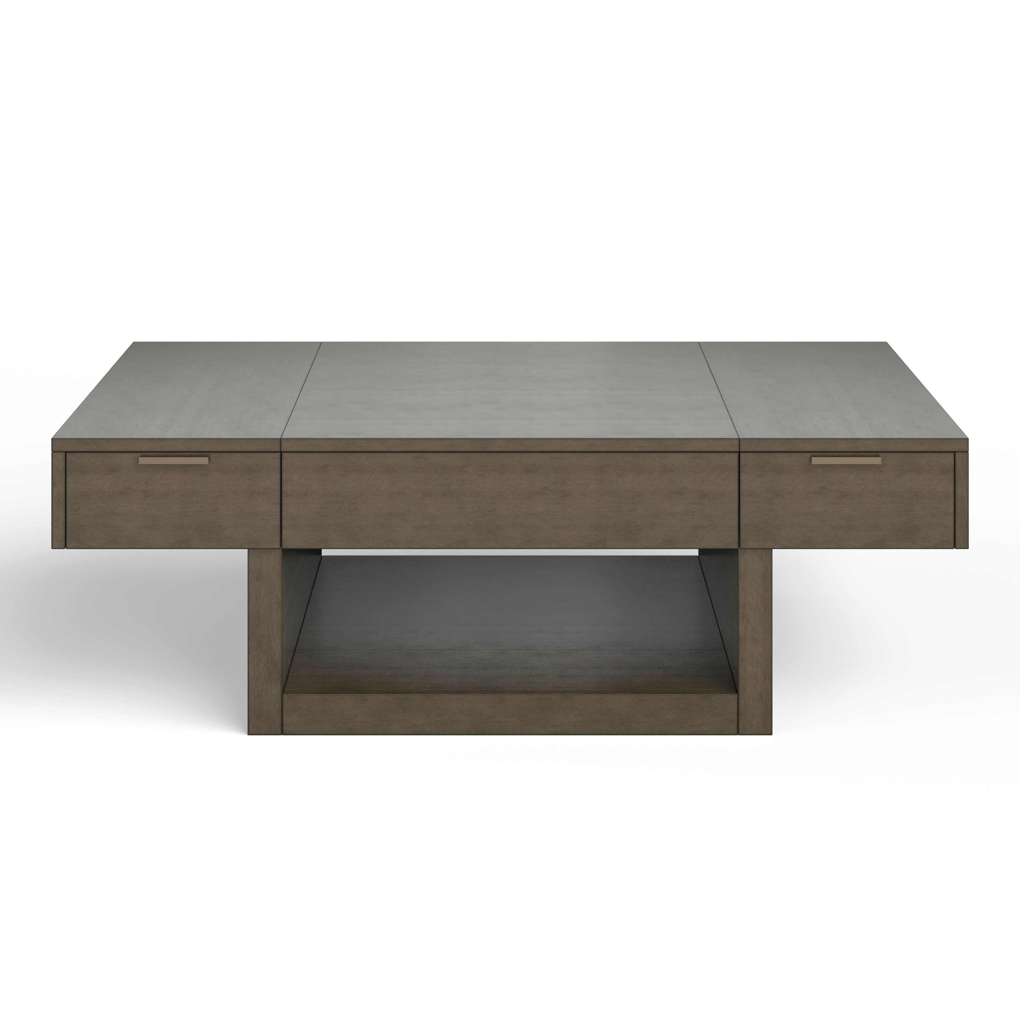 Magnussen Furniture - McGrath - Lift Top Cocktail Table With Casters - Urbane Bronze - 5th Avenue Furniture
