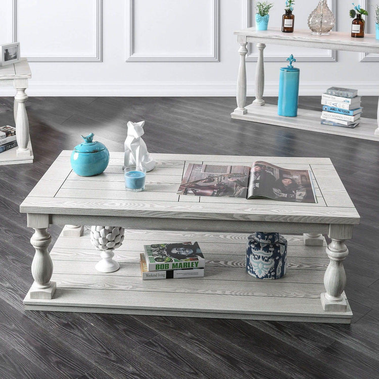 Furniture of America - Arlington - Coffee Table - Antique White - 5th Avenue Furniture