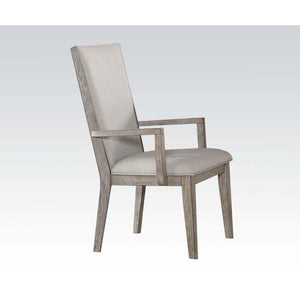 ACME - Rocky - Chair (Set of 2) - Fabric & Gray Oak - 5th Avenue Furniture