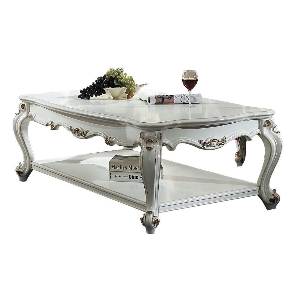 ACME - Picardy II - Coffee Table - Antique Pearl - 5th Avenue Furniture