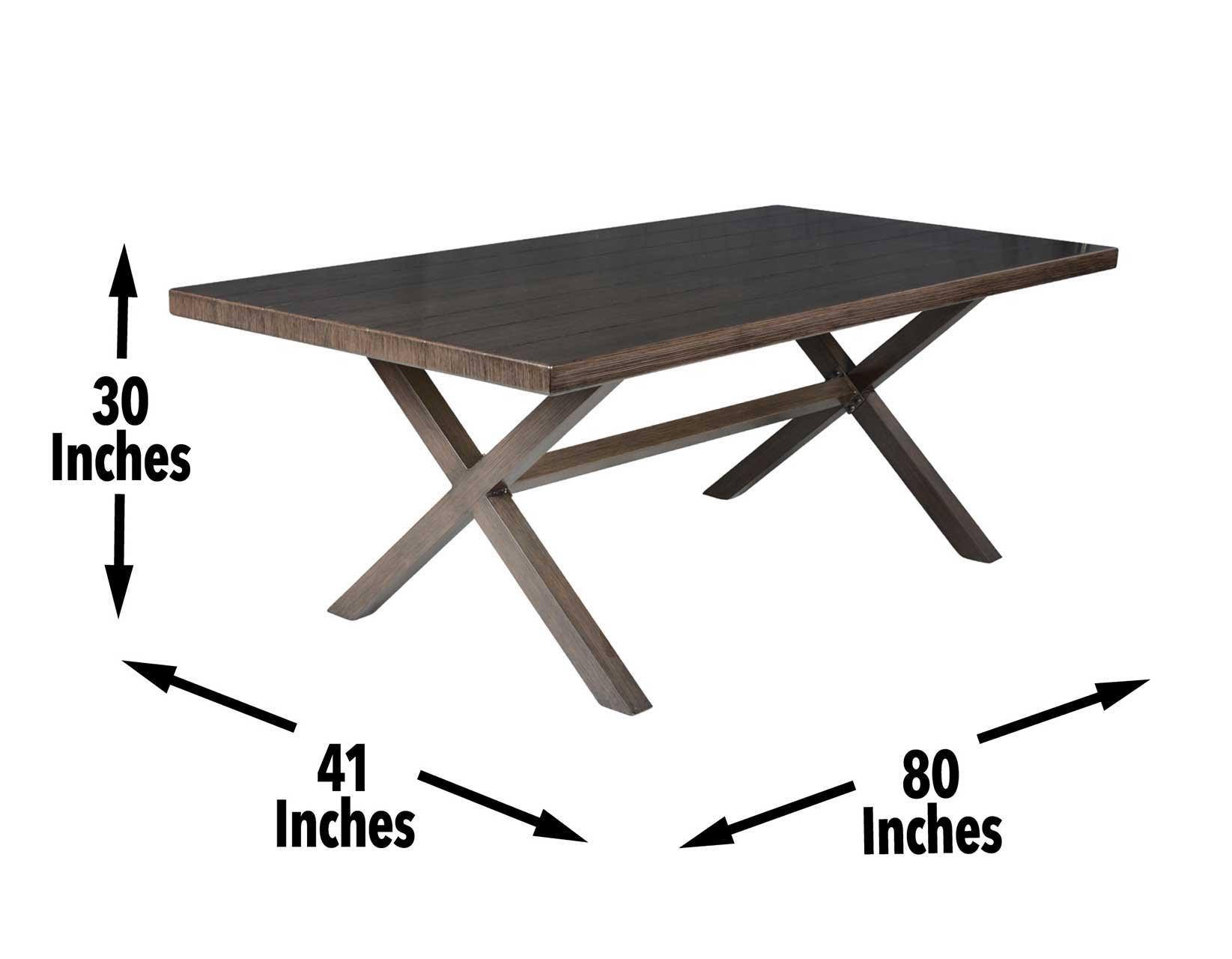 Steve Silver Furniture - Marina - Rectangular Patio Table - Brown - 5th Avenue Furniture