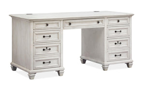 Magnussen Furniture - Newport - Executive Desk - Alabaster - 5th Avenue Furniture