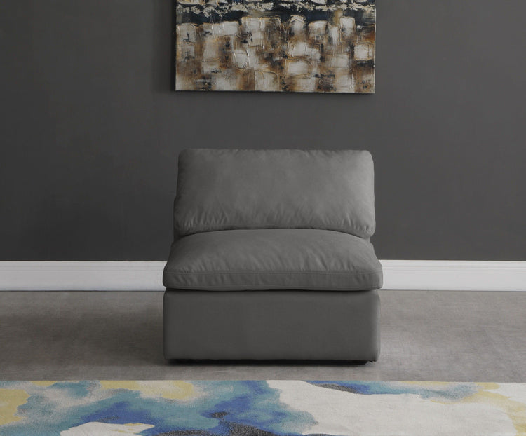 Meridian Furniture - Plush - Modular Armless Chair - 5th Avenue Furniture