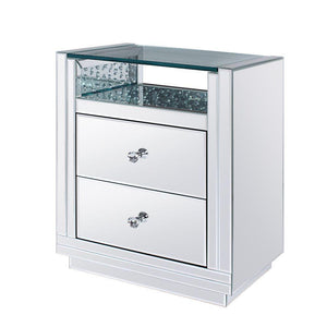 ACME - Nysa - Accent Table - Mirrored - 5th Avenue Furniture