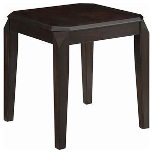 CoasterEssence - Baylor - Square End Table - Walnut - 5th Avenue Furniture