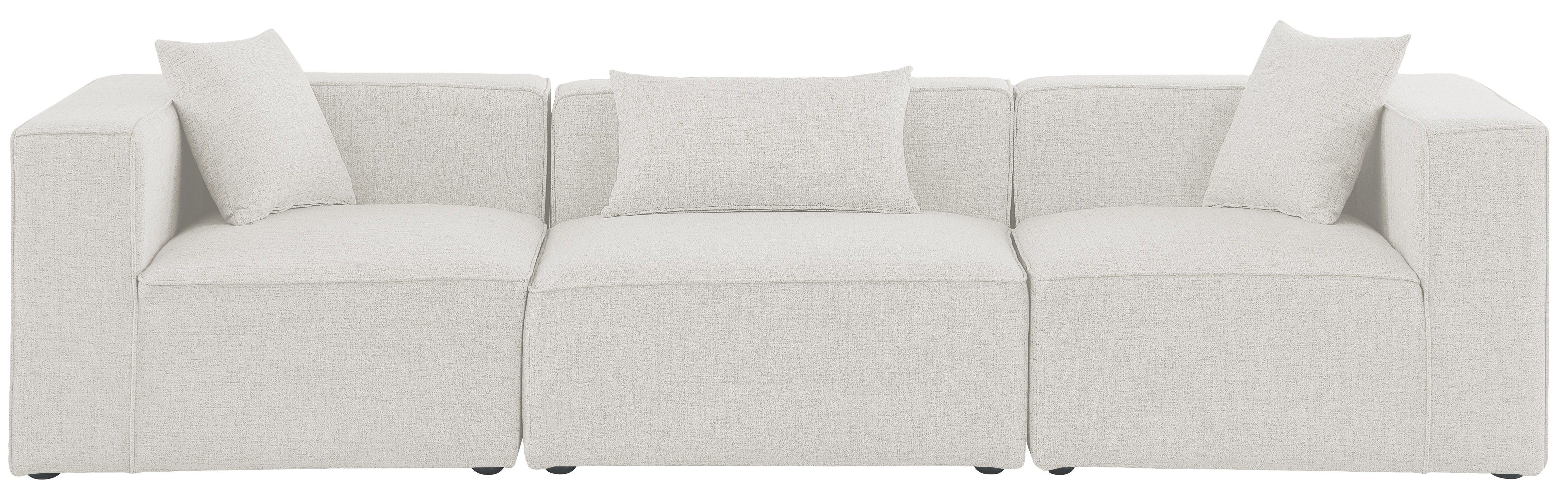 Meridian Furniture - Cube - Modular Sofa 3 Seats - 5th Avenue Furniture