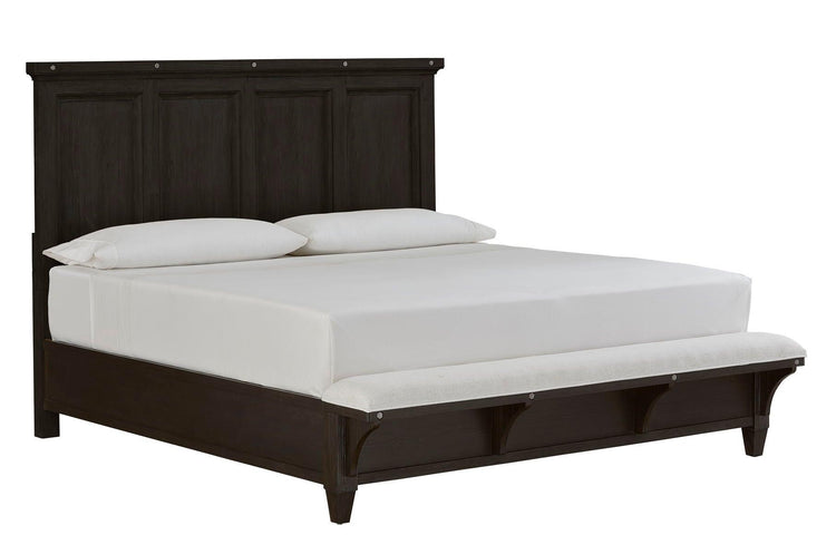 Magnussen Furniture - Sierra - Complete Panel Bed With Upholstered Footboard - 5th Avenue Furniture