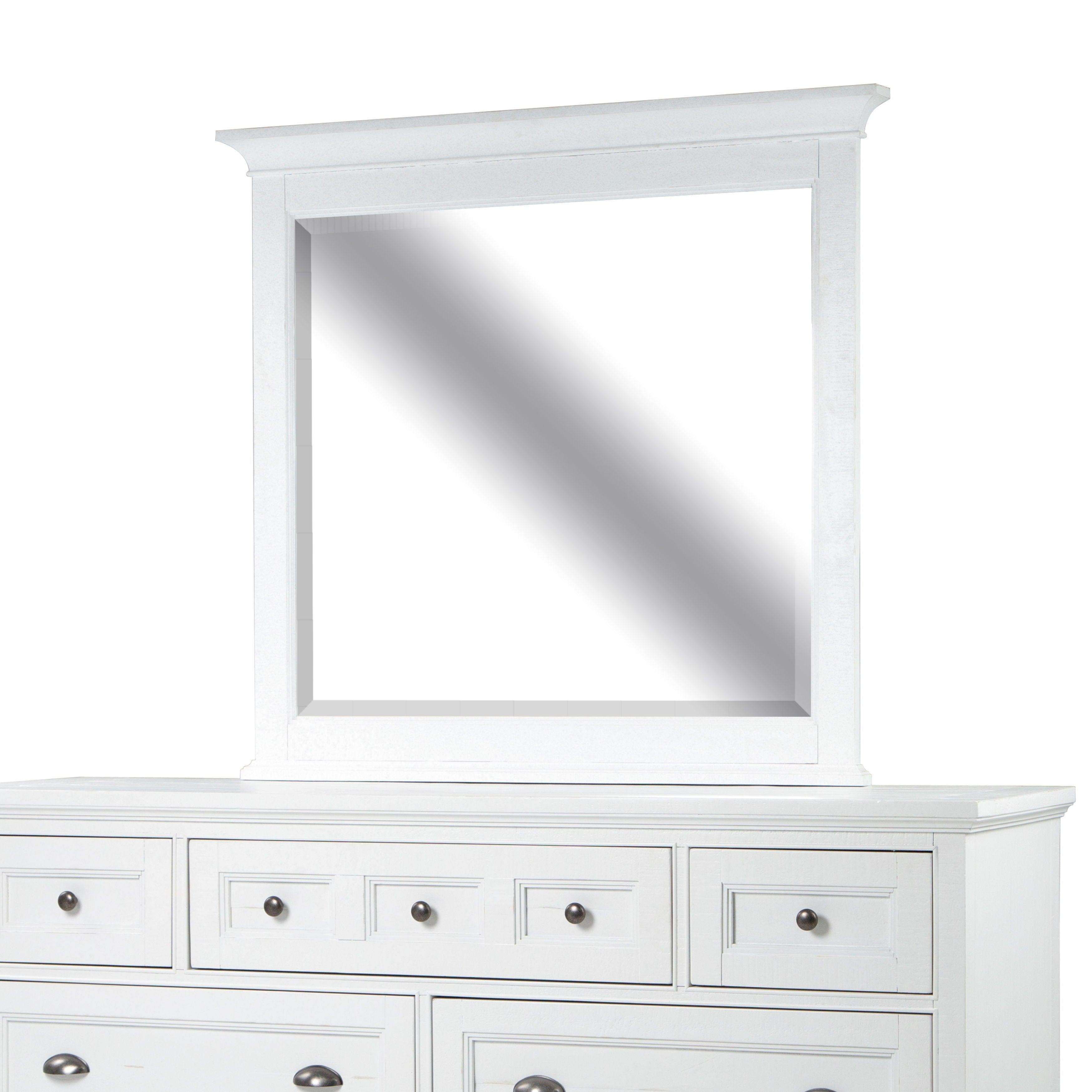 Magnussen Furniture - Heron Cove - Landscape Mirror - Chalk White - 5th Avenue Furniture