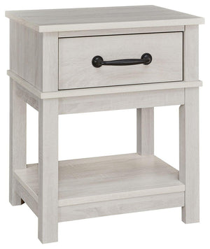 Signature Design by Ashley® - Dorrinson - White - One Drawer Night Stand - 5th Avenue Furniture