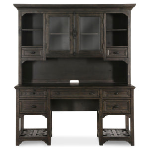 Magnussen Furniture - Bellamy - Desk With Hutch - Peppercorn - 5th Avenue Furniture