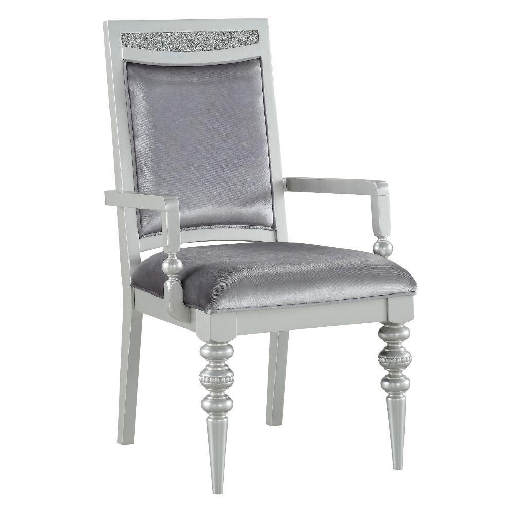 ACME - Maverick - Chair (Set of 2) - Fabric & Platinum - 5th Avenue Furniture