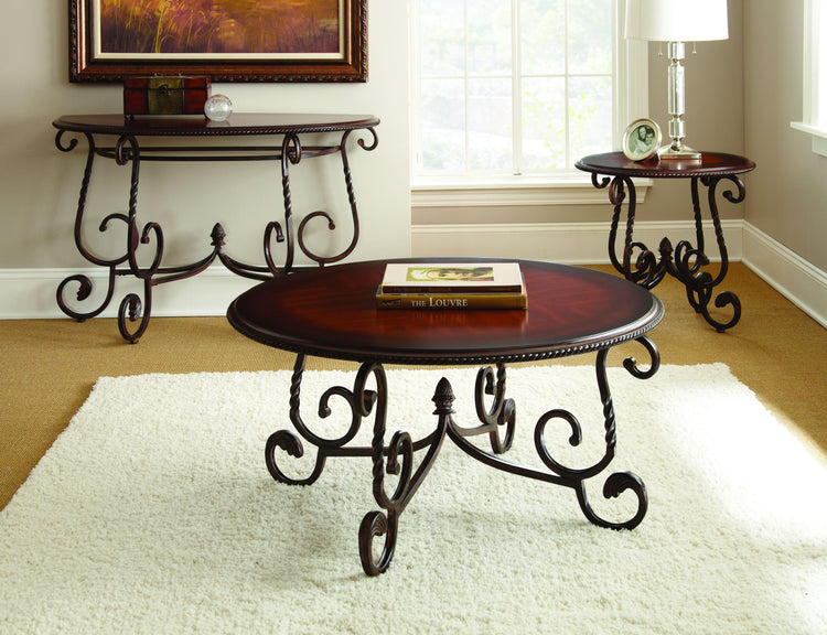 Steve Silver Furniture - Crowley - 3 Piece Table Set (Cocktail & 2 End Tables) - Brown - 5th Avenue Furniture