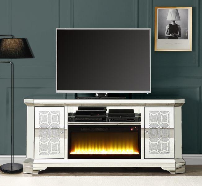 ACME - Noralie - TV Stand - Mirrored - 5th Avenue Furniture