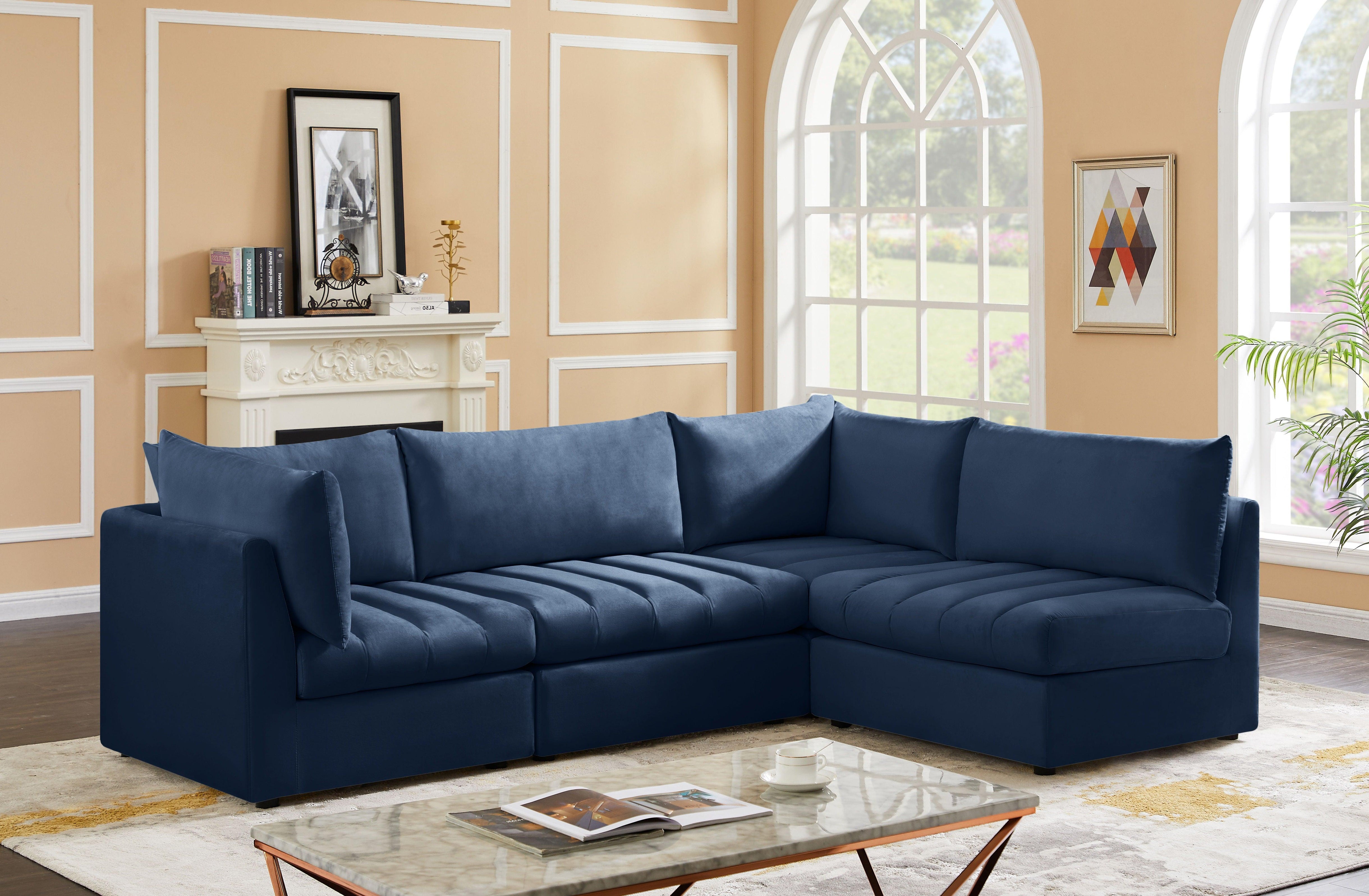 Meridian Furniture - Jacob - 4 Pc. Modular Sectional - 5th Avenue Furniture