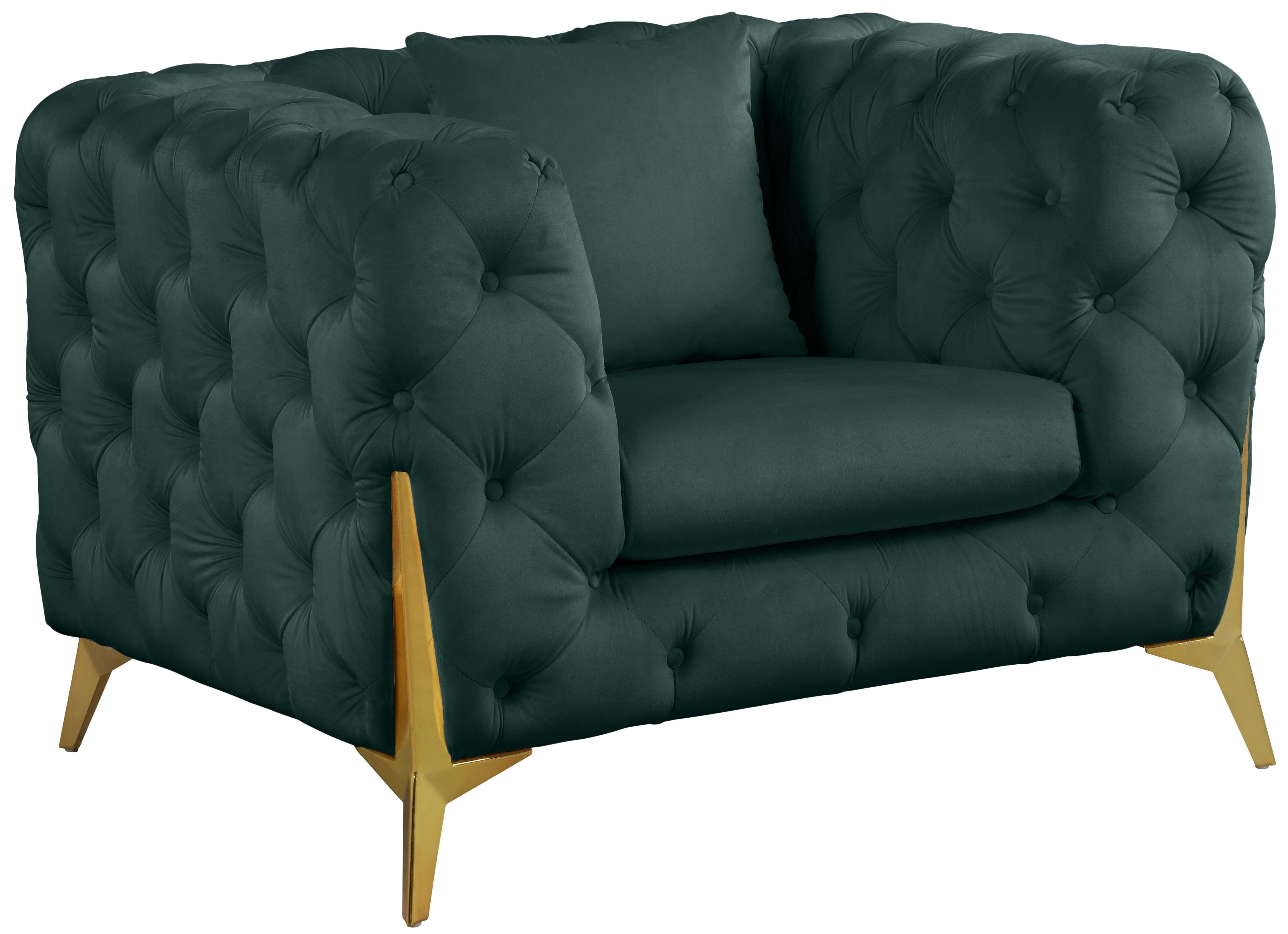 Meridian Furniture - Kingdom - Chair - Green - 5th Avenue Furniture
