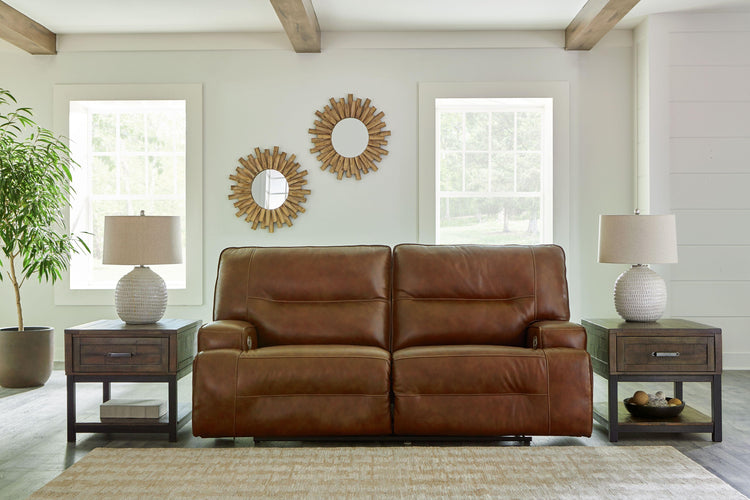 Signature Design by Ashley® - Francesca - 2 Seat Pwr Rec Sofa Adj Hdrest - 5th Avenue Furniture