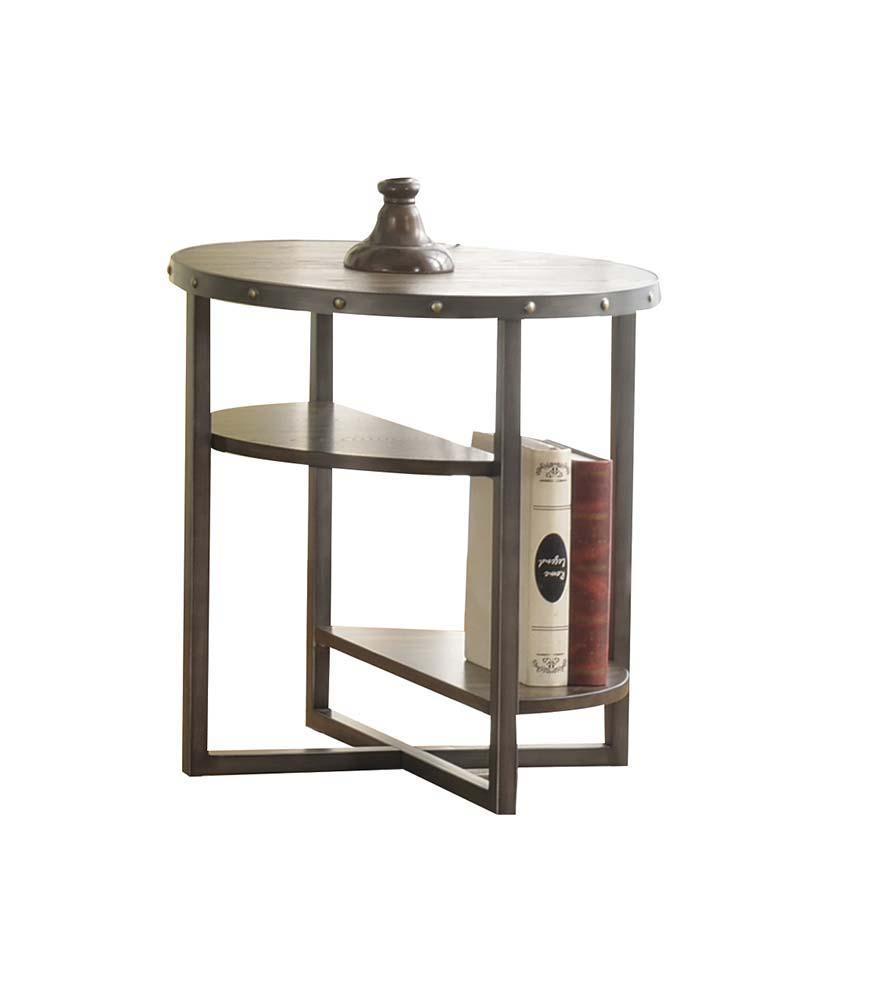 ACME - Idonia - End Table - Weathered Dark Oak - 5th Avenue Furniture