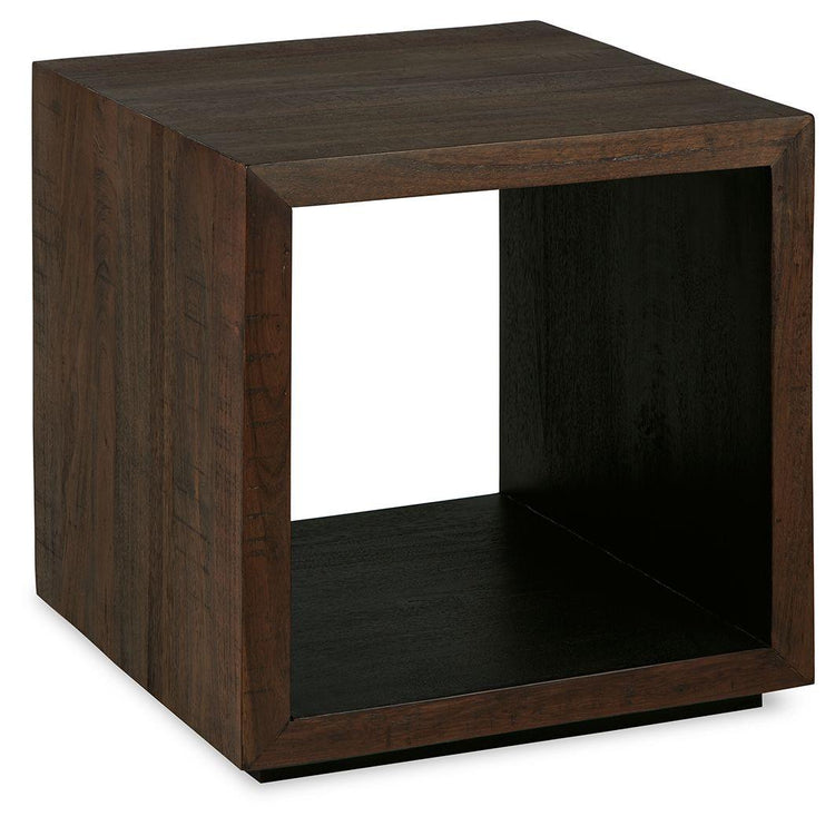 Signature Design by Ashley® - Hensington - Brown / Black - Square End Table - 5th Avenue Furniture