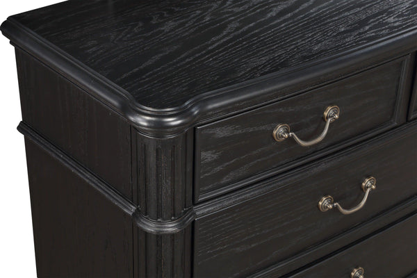 Crown Mark - Kingsbury - Nightstand - Black - 5th Avenue Furniture