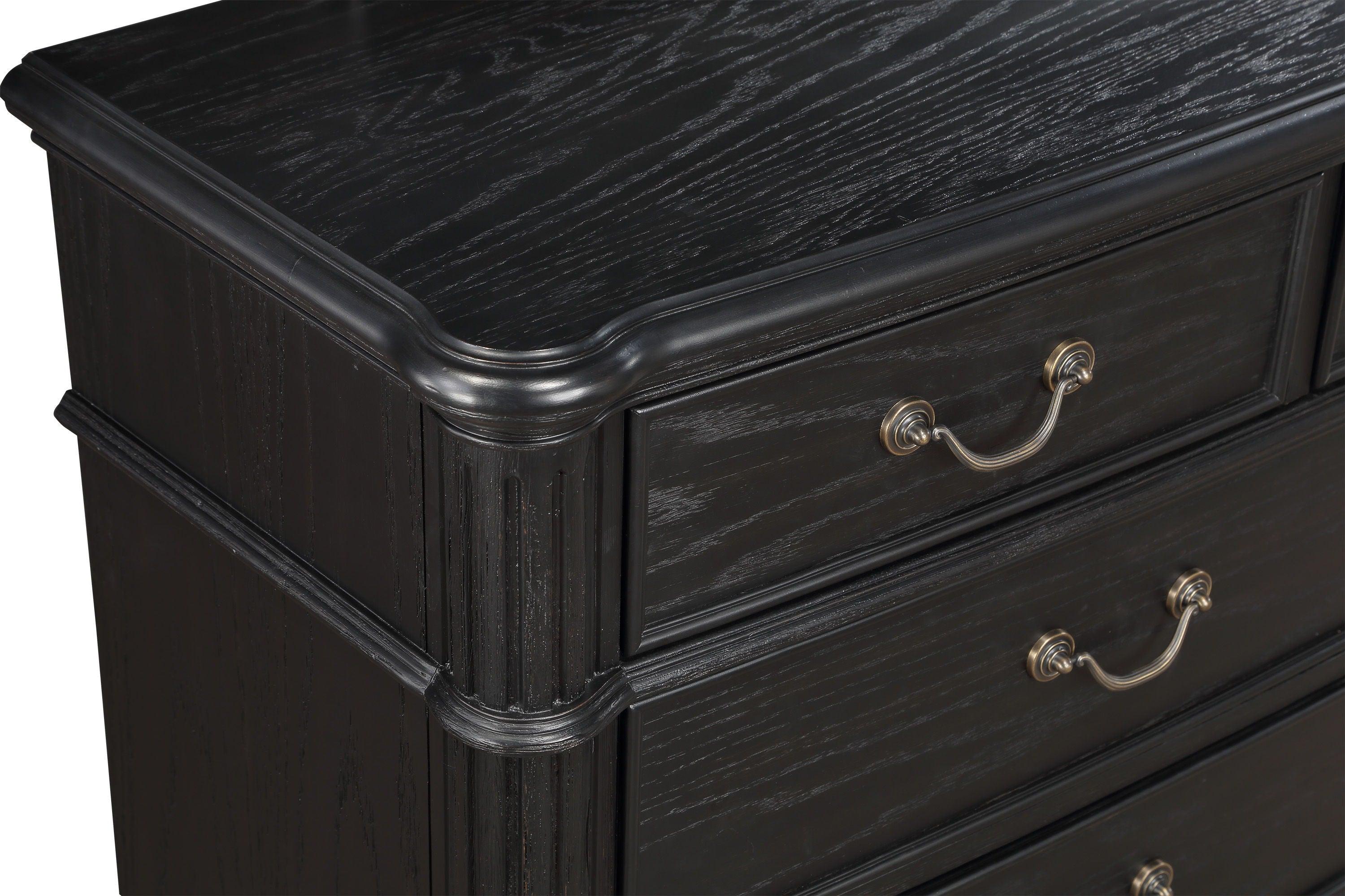 Crown Mark - Kingsbury - Chest - Black - 5th Avenue Furniture