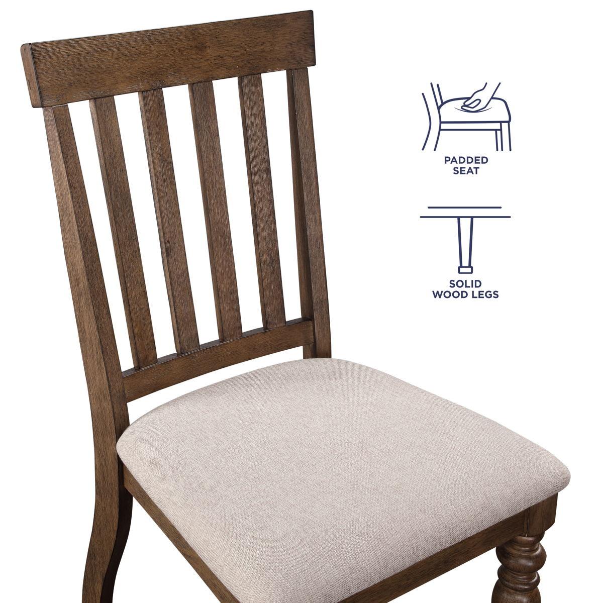 Steve Silver Furniture - Joanna - Side Chair (Set of 2) - Brown - 5th Avenue Furniture