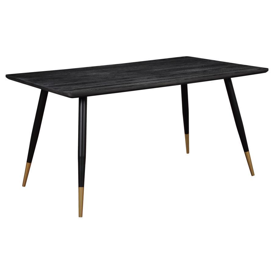 Coaster Fine Furniture - Zetta - Rectangular Dining Table - Black And Gold - 5th Avenue Furniture