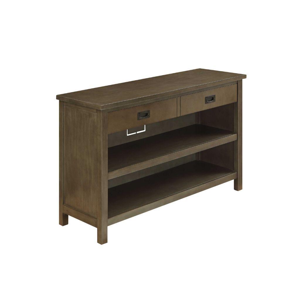 ACME - Asteris - Accent Table - Gray Oak - 5th Avenue Furniture