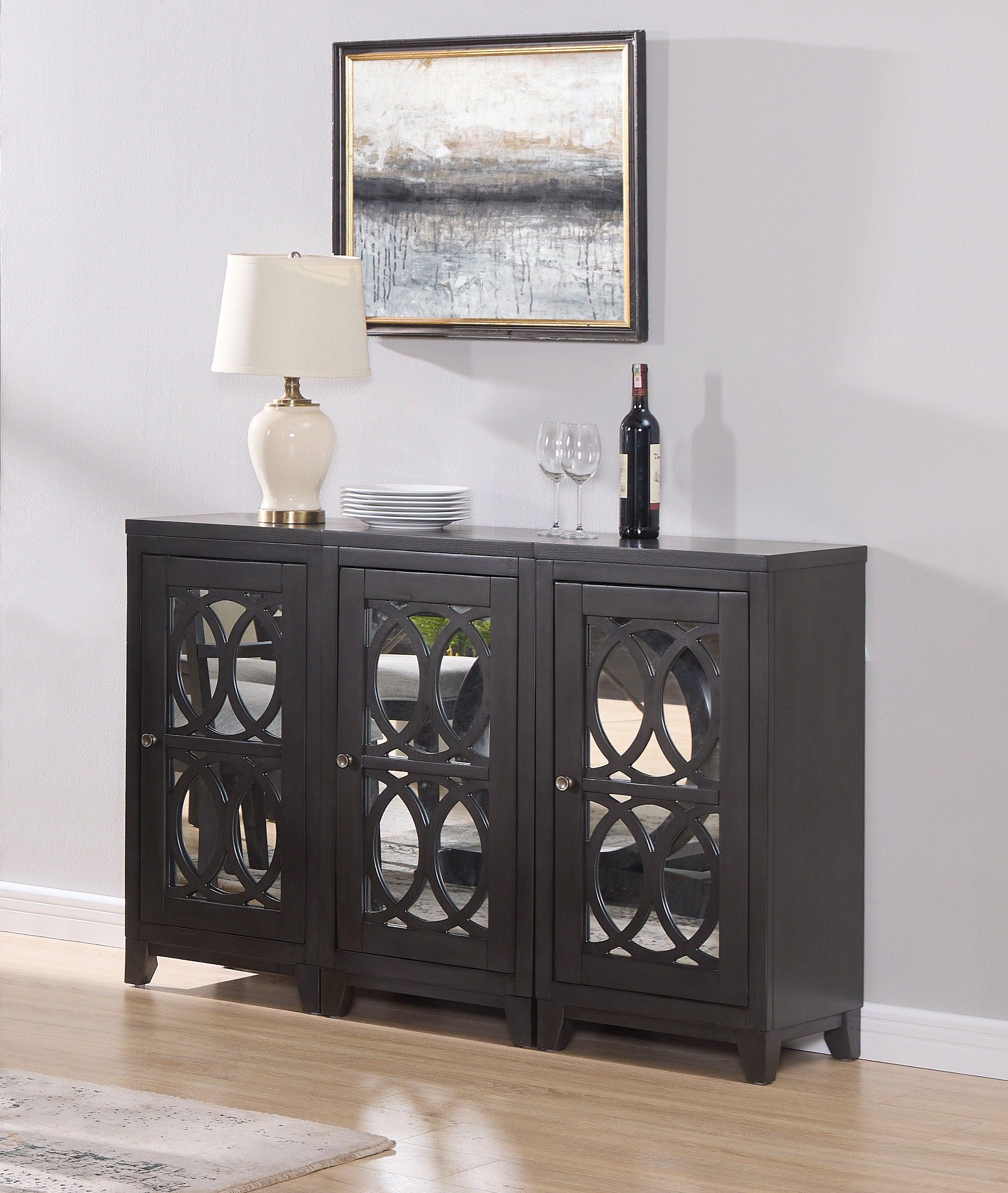 Crown Mark - Buchanan - Accent Cabinet 1 Peace - Dark Brown - 5th Avenue Furniture