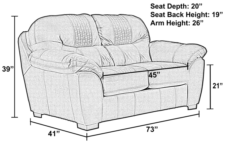 Legend - Loveseat - Chocolate - 5th Avenue Furniture