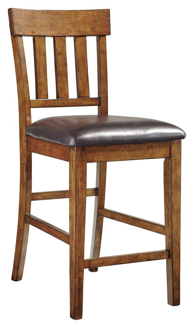 Signature Design by Ashley® - Ralene - Medium Brown - Upholstered Barstool (Set of 2) - 5th Avenue Furniture