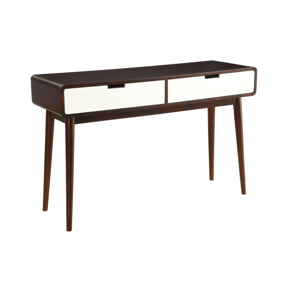 ACME - Christa - Accent Table - Espresso & White - 5th Avenue Furniture