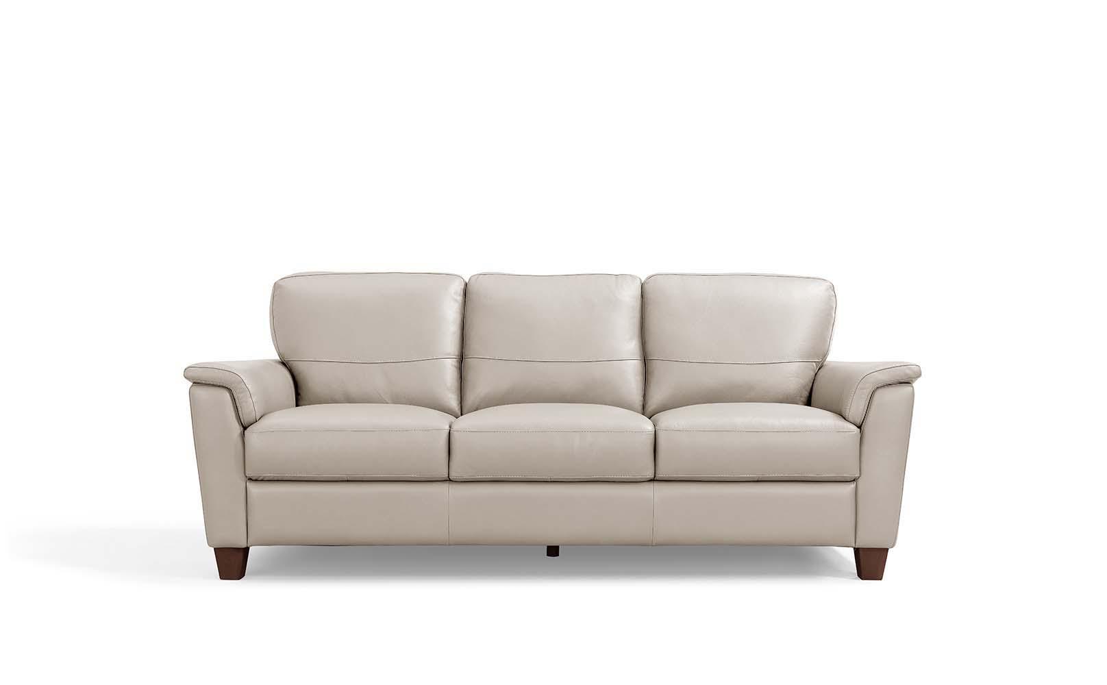 ACME - Pacific Palisades - Sofa - Beige Leather - 5th Avenue Furniture