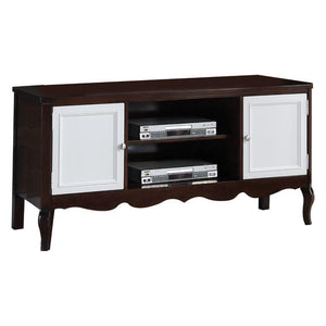 ACME - Mathias - TV Stand - Walnut & White - 5th Avenue Furniture