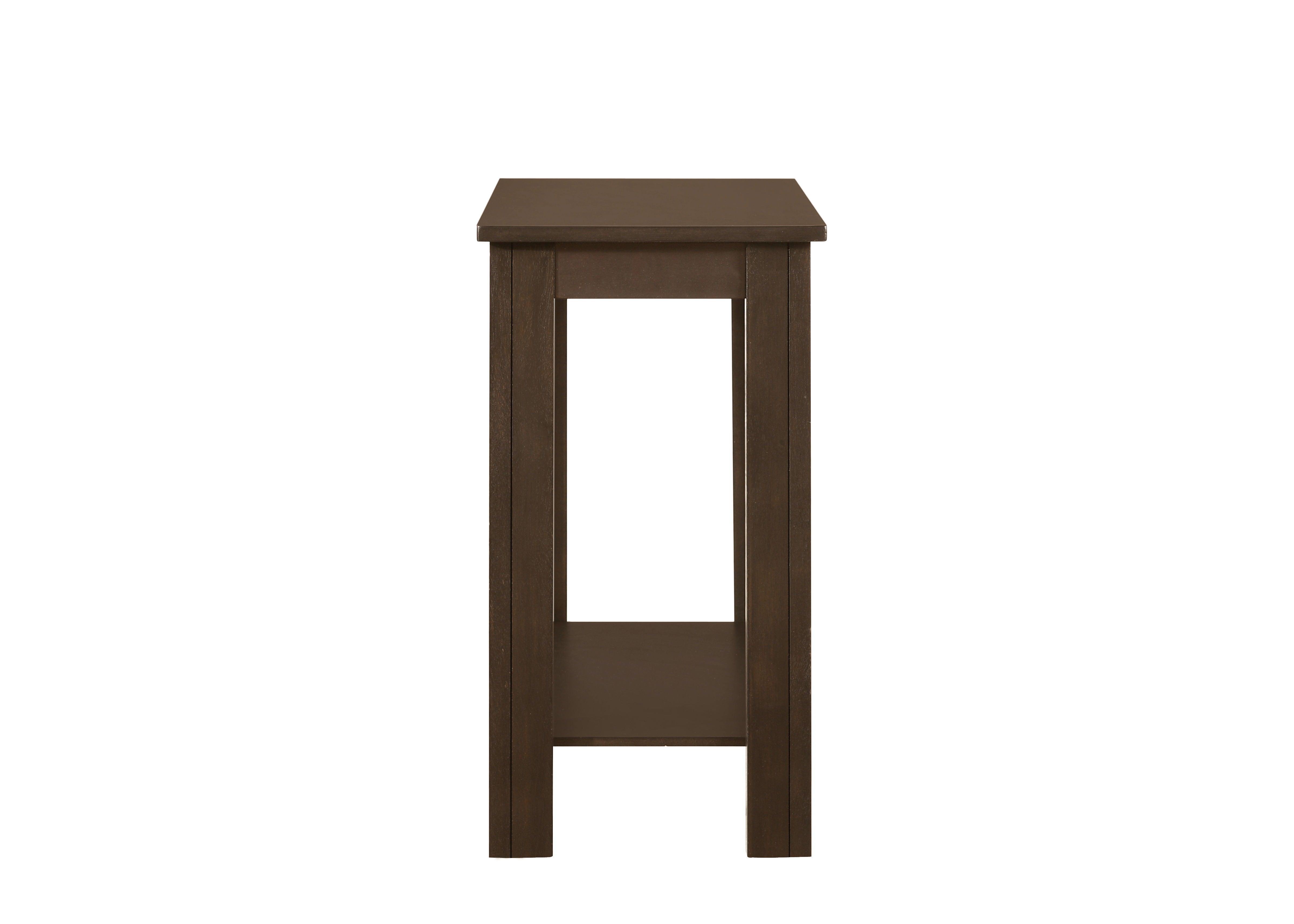 Crown Mark - Pierce - Chairside Table - Wood - Black - 5th Avenue Furniture