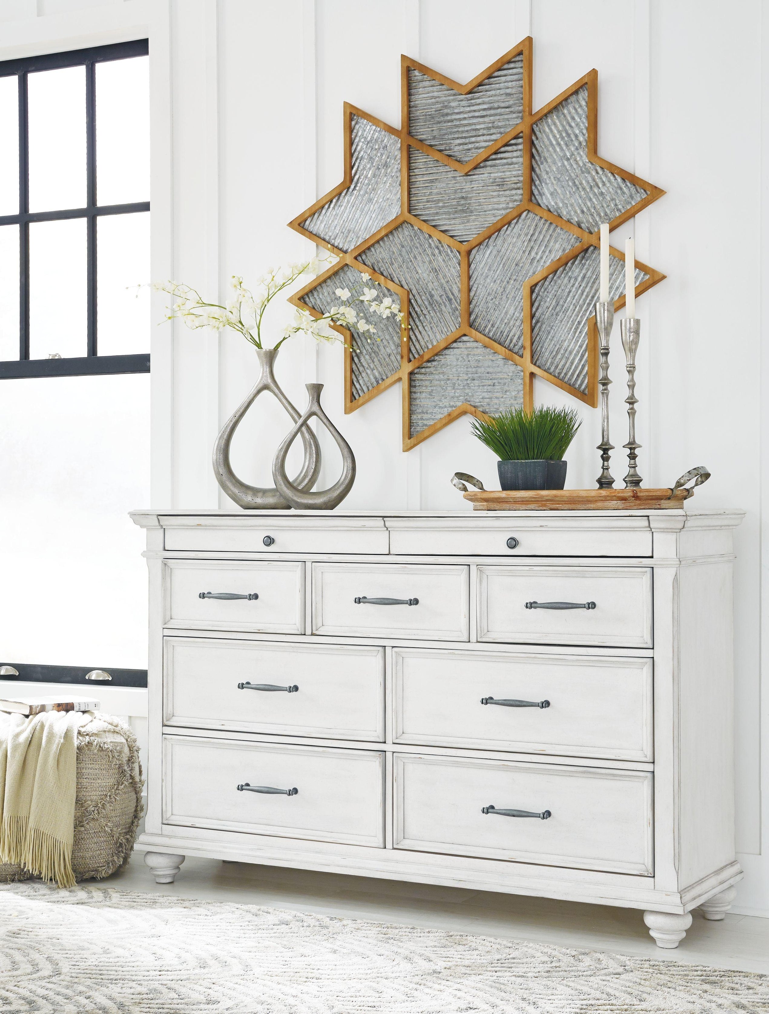 Ashley Furniture - Kanwyn - Dresser, Mirror - 5th Avenue Furniture