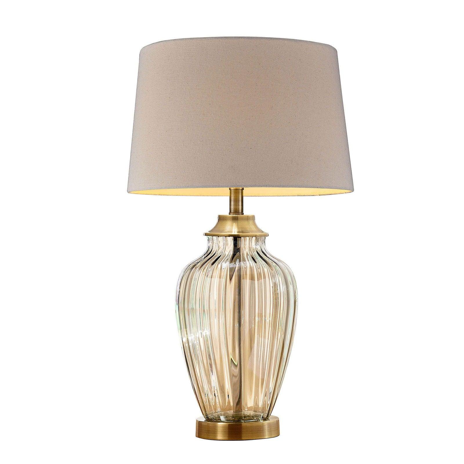 Furniture of America - Lee - Table Lamp - Gold / Clear - 5th Avenue Furniture