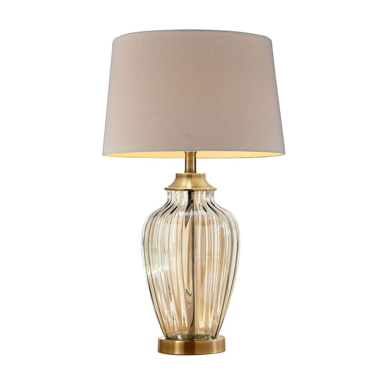 Furniture of America - Lee - Table Lamp - Gold / Clear - 5th Avenue Furniture