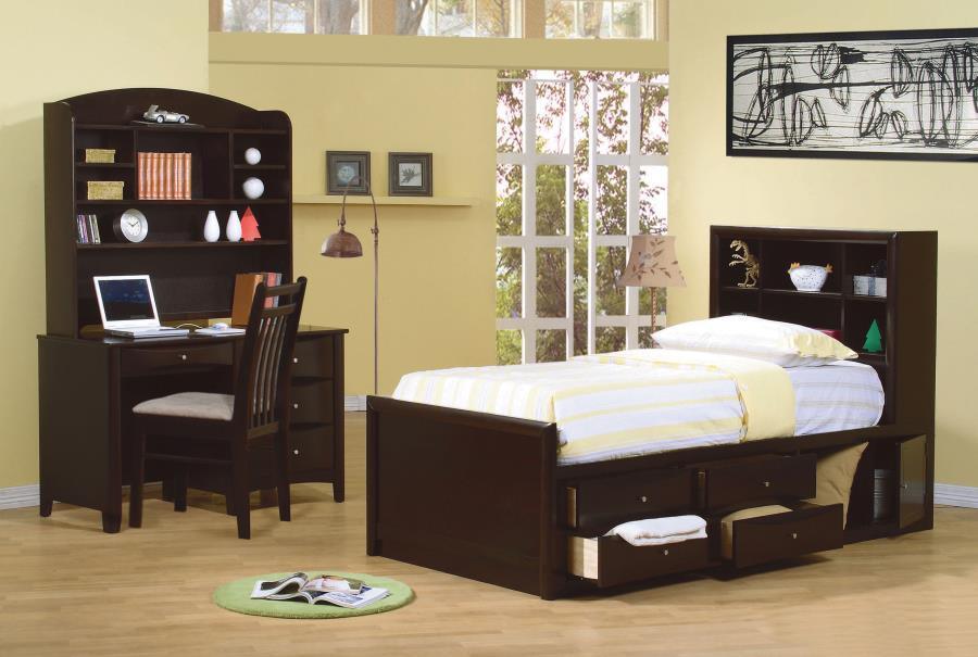 CoasterEssence - Phoenix - Bookcase Bed with Underbed Storage - 5th Avenue Furniture