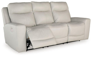 Signature Design by Ashley® - Mindanao - Coconut - 3 Pc. - Power Reclining Sofa, Power Reclining Loveseat With Console, Power Recliner - 5th Avenue Furniture