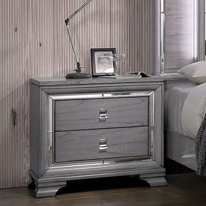 Alanis - Nightstand - Light Gray - 5th Avenue Furniture