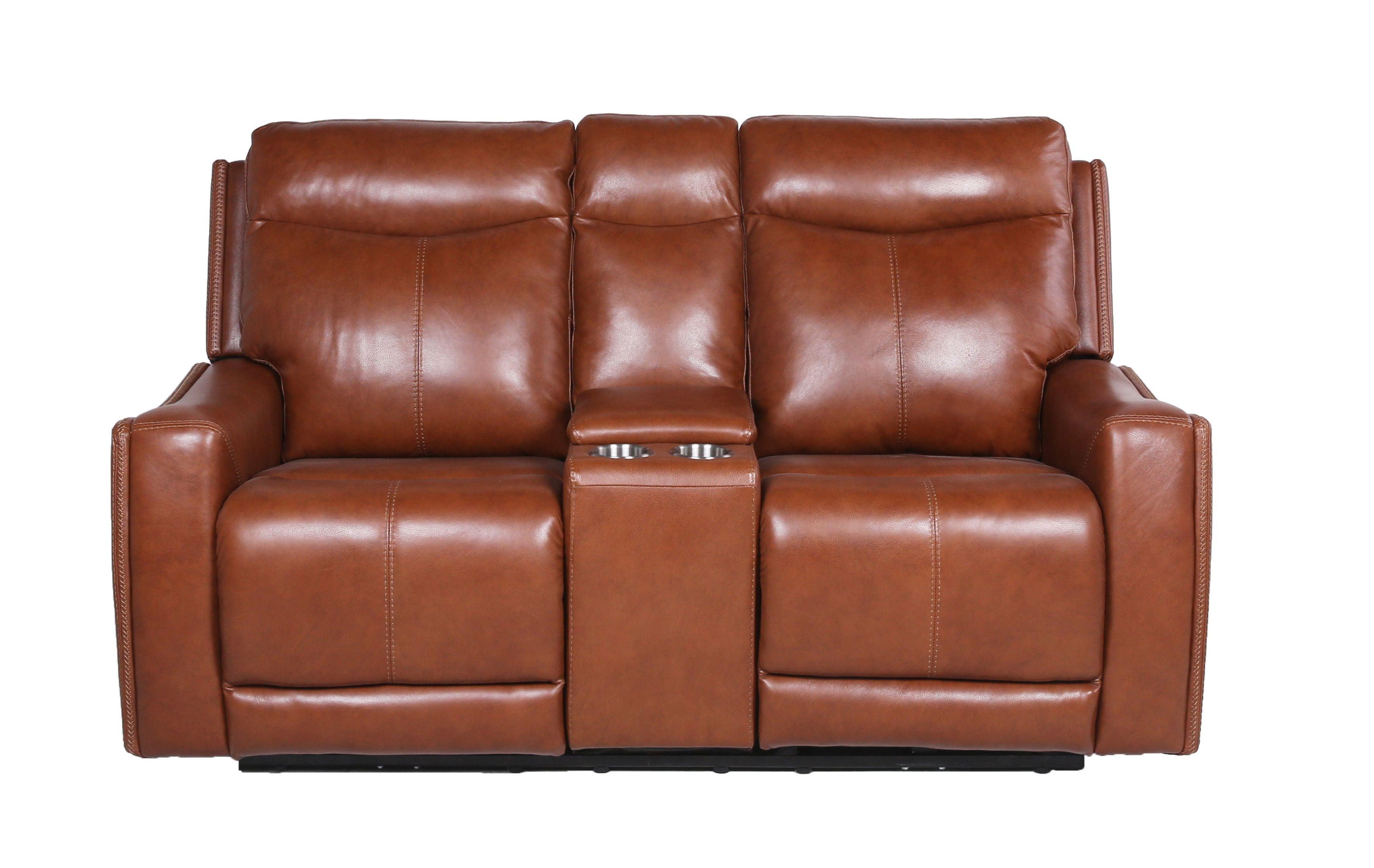 Steve Silver Furniture - Natalia - Recliner Console Loveseat - Dark Brown - 5th Avenue Furniture