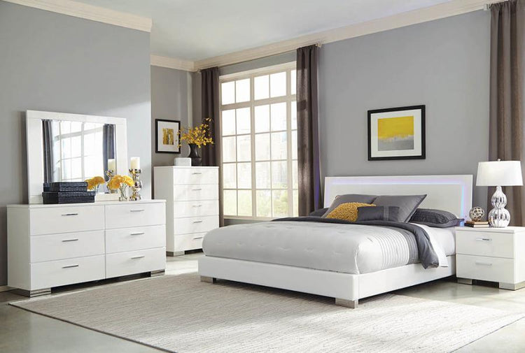 CoasterEssence - Felicity - Panel Bed with LED Lighting - 5th Avenue Furniture