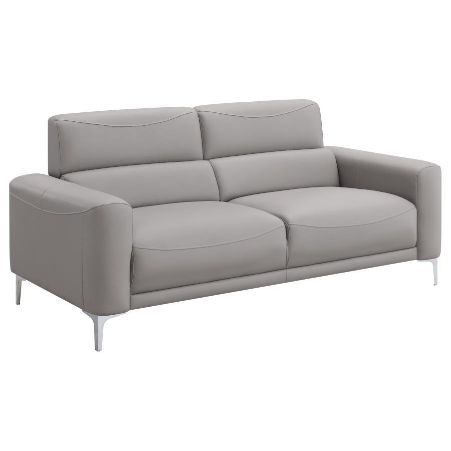 CoasterEveryday - Glenmark - Track Arm Upholstered Sofa - Taupe - 5th Avenue Furniture